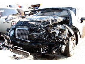Bentley «мажора» після аварії 